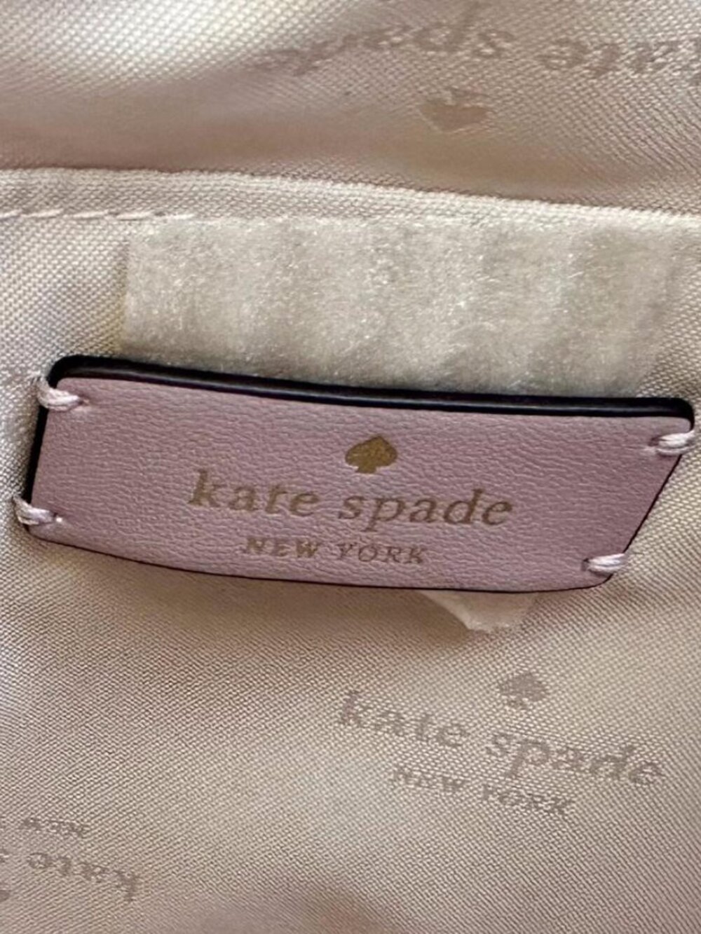 Kate Spade Lavender Crescent Crossbody Shoulder Bag Silver Hardware - Picture 3 of 3